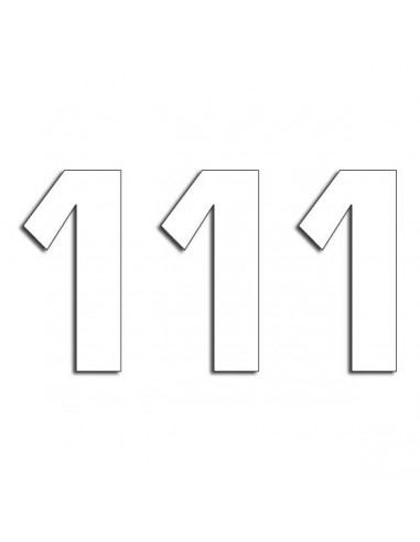 BLACKBIRD RACING TWO SERIES NUMMER 1 Aufkleber 3 PACK weiß Bild 3 BLACKBIRD RACING TWO SERIES NUMMER 1 Aufkleber 3 PACK weiß Bild 3