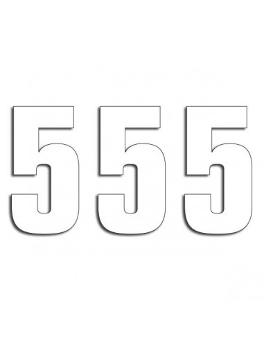 BLACKBIRD RACING TWO SERIES NUMMER 5 Aufkleber 3 PACK weiß Bild 3 BLACKBIRD RACING TWO SERIES NUMMER 5 Aufkleber 3 PACK weiß Bild 3