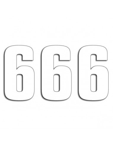 BLACKBIRD RACING TWO SERIES NUMMER 6 Aufkleber 3 PACK weiß Bild 3 BLACKBIRD RACING TWO SERIES NUMMER 6 Aufkleber 3 PACK weiß Bild 3