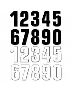 BLACKBIRD RACING TWO SERIES NUMMER 9 Aufkleber 3 PACK weiß 2