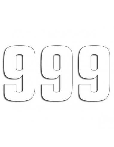 BLACKBIRD RACING TWO SERIES NUMMER 9 Aufkleber 3 PACK weiß Bild 3 BLACKBIRD RACING TWO SERIES NUMMER 9 Aufkleber 3 PACK weiß Bild 3