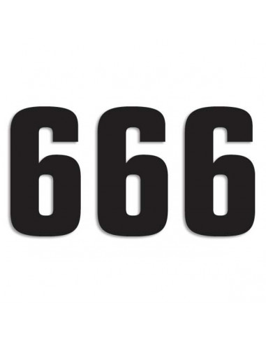 BLACKBIRD RACING TWO SERIES NUMMER 6 Aufkleber 3 PACK schwarz Bild 3 BLACKBIRD RACING TWO SERIES NUMMER 6 Aufkleber 3 PACK schwarz Bild 3