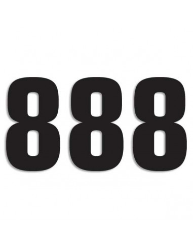 BLACKBIRD RACING TWO SERIES NUMMER 8 Aufkleber 3 PACK schwarz Bild 3 BLACKBIRD RACING TWO SERIES NUMMER 8 Aufkleber 3 PACK schwarz Bild 3