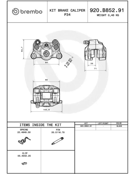 BREMBO Bremssattel - Einbaubeispiel
