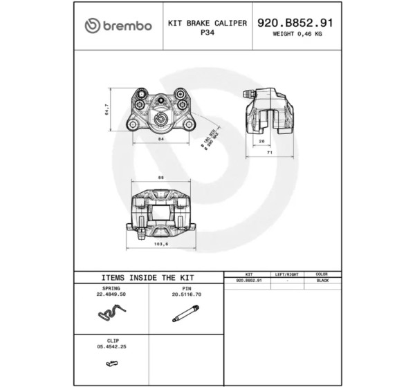 BREMBO Bremssattel - Einbaubeispiel