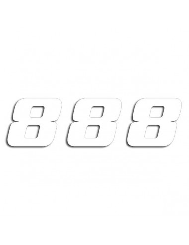 BLACKBIRD RACING ONE SERIES NUMMER 8 Aufkleber 3 PACK weiß Bild 3 BLACKBIRD RACING ONE SERIES NUMMER 8 Aufkleber 3 PACK weiß Bild 3