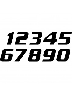 BLACKBIRD RACING ONE SERIES NUMMER 6 Aufkleber 3 PACK schwarz