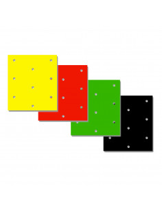 BLACKBIRD RACING farbige Aufklebersets W/HOLES 47X33 CM 3PK weiß