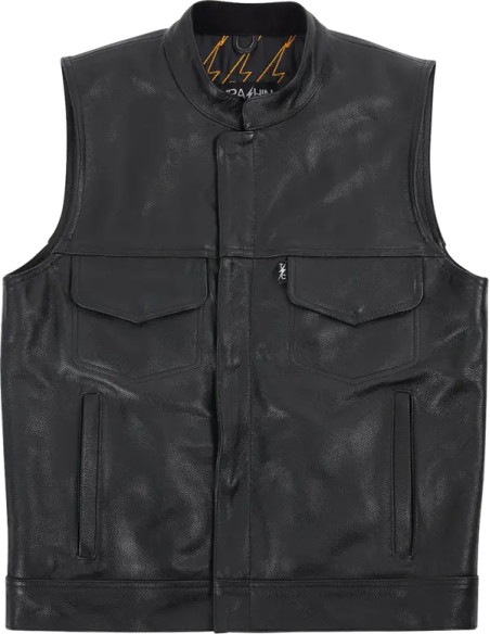 THRASHIN SUPPLY CO. Westen - VEST MULHOLLAND LEATHER XL