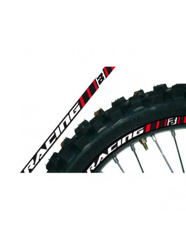 BLACKBIRD RACING RIM STICKER RED