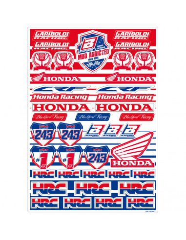 BLACKBIRD RACING HONDA GARIBOLDI LOGO GRAFIK KIT