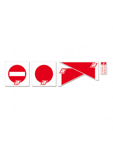 BLACKBIRD RACING ENDURO TRACK SIGNS KIT