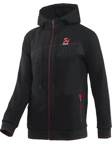 AKRAPOVIC Hoodies, Sweatshirts & Jacken - ZIP HOODIE BLACK MEN 3XL