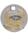 "Live to Ride" Tankdeckel für Mittelkonsole