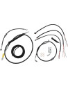 Komplettes Schwarzes Vinyl-Geflochtenes Lenkerzug-/Bremsleitungs-Kit