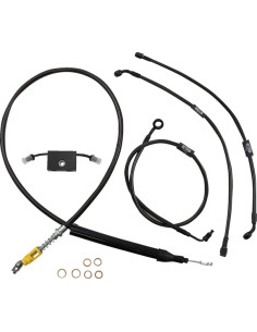 Standard Midnight geflochtenes Lenker-/Bremsleitungs-Kit