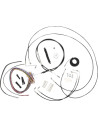 Komplettes Schwarzes Vinyl-Geflochtenes Lenkerzug-/Bremsleitungs-Kit