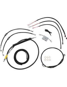 Komplettes Schwarzes Vinyl-Geflochtenes...