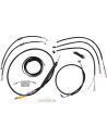 Komplettes Schwarzes Vinyl-Geflochtenes Lenkerzug-/Bremsleitungs-Kit