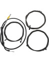 Komplettes Midnight geflochtenes Lenkerzug-/Bremsleitungs-Kit