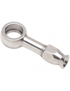 GOODRIDGE BANJO-Beschlag Grau gerade -02 HOLE-Ø 8mm lang 2