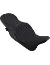 Vorverlegte 2-Up Low Profile Touring Ledersitzbank