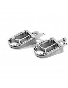 KITE MX-EN Fußrasten silber