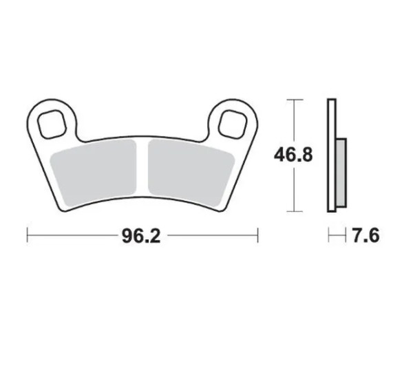 MOTO-MASTER Bremsbeläge & Bremsbacken für POLARIS RANGER XP 1000 CREW-6 4X4 2019-2024