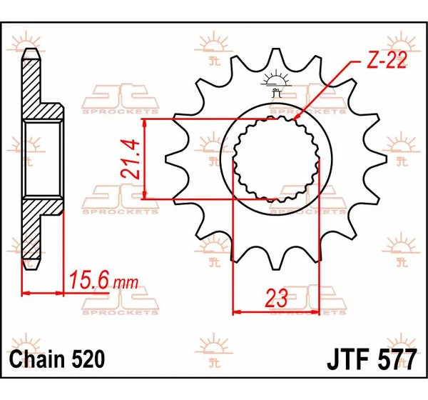 JT SPROCKETS Ritzel & Kettenräder - Detailansicht