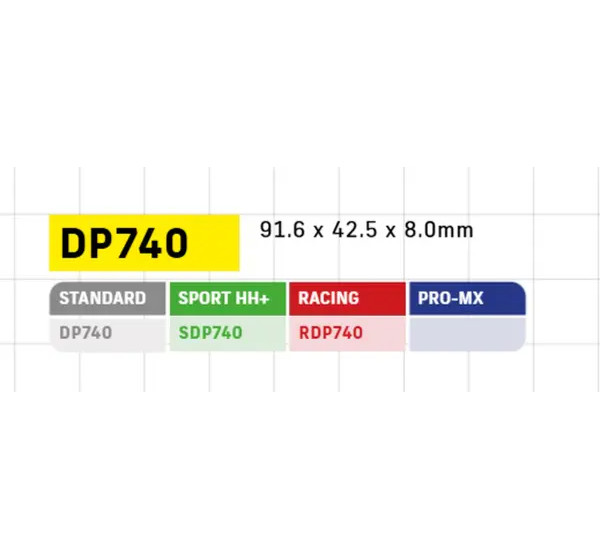 DP BRAKES Bremsbeläge & Bremsbacken - BRAKE PAD APR/DUC/KTM FRT