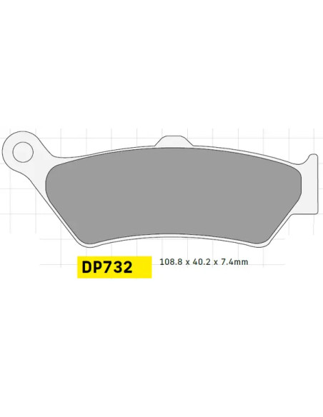 DP BRAKES Bremsbeläge & Bremsbacken - BRAKE PAD SINTRD DP732