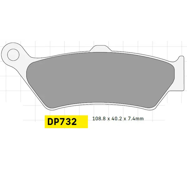 DP BRAKES Bremsbeläge & Bremsbacken - BRAKE PAD SINTRD DP732