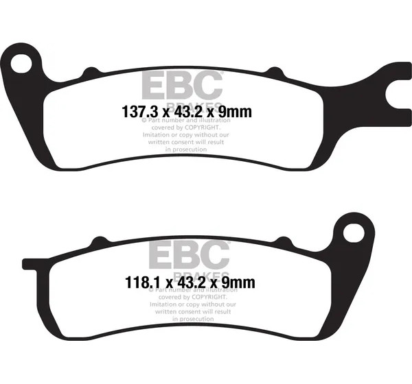 EBC Bremsbeläge & Bremsbacken für AJS CADWELL 125 CBS 2018-2020