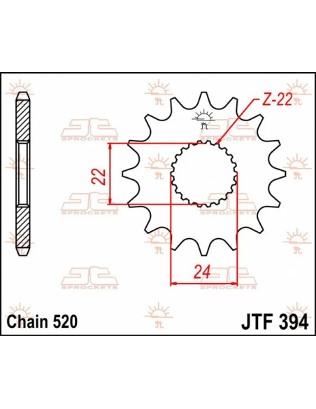JT SPROCKETS Ritzel & Kettenräder - Detailansicht