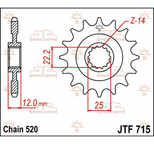 JT SPROCKETS Ritzel & Kettenräder - Detailansicht