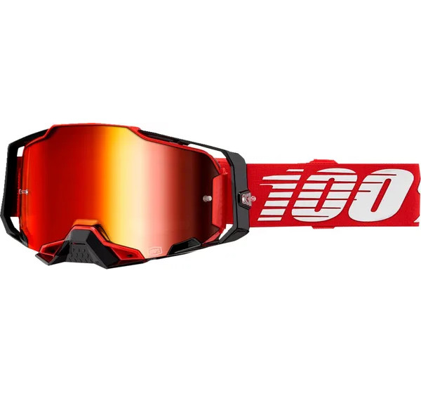 100% Motorradbrillen - GOGGLE ARMEGA RED MR RD