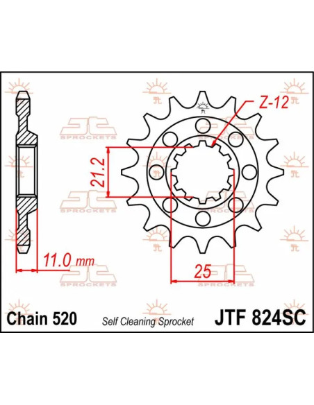 JT SPROCKETS Ritzel & Kettenräder - Detailansicht