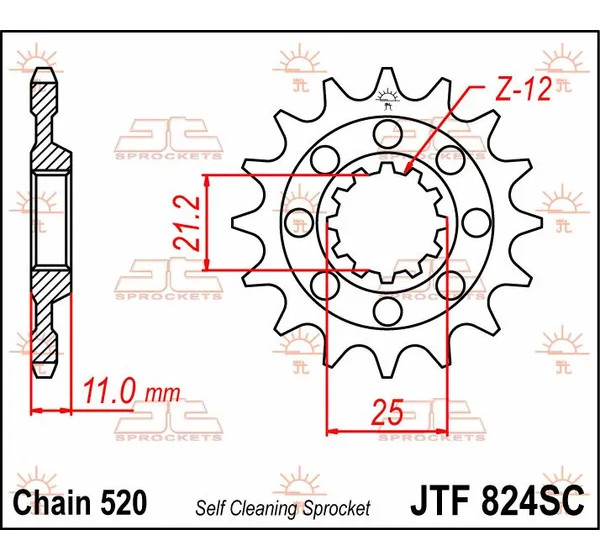 JT SPROCKETS Ritzel & Kettenräder - Detailansicht