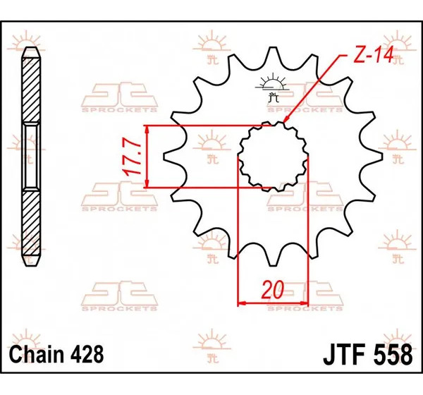 JT SPROCKETS Ritzel & Kettenräder - Detailansicht