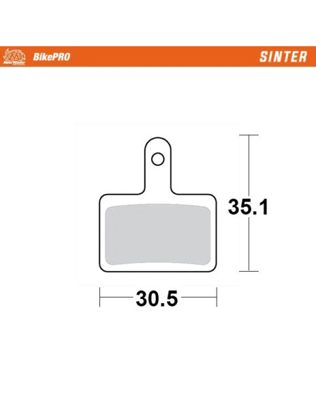 MOTO-MASTER Bremsbeläge - BRAKE PAD SINTER