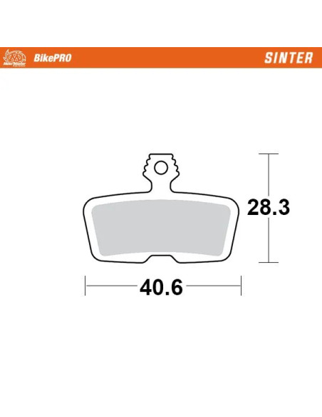 MOTO-MASTER Bremsbeläge - BRAKE PAD SINTER