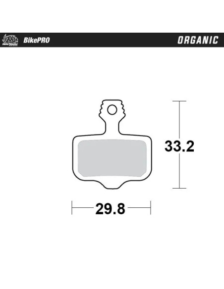 MOTO-MASTER Bremsbeläge - BRAKE PAD ORGANIC