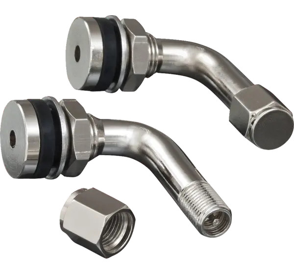 SHOW CHROME Schläuche und Zubehör - VALVE STEMS 90 DEGREE .453 HOL