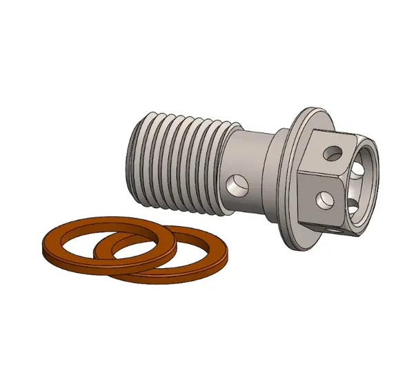MOTO-MASTER Bremssattel - BANJO BOLT RACE DRILLED M10 X