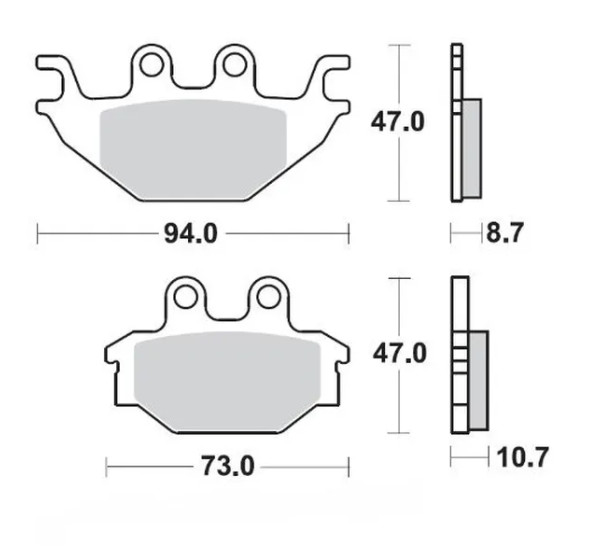 MOTO-MASTER Bremsbeläge & Bremsbacken für ADLY (HERKULES) HURRICANE 320 S 2010-2015