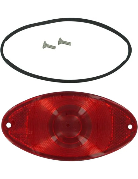 DRAG SPECIALTIES Rück- und Bremslichter - LENS CATEYE RED