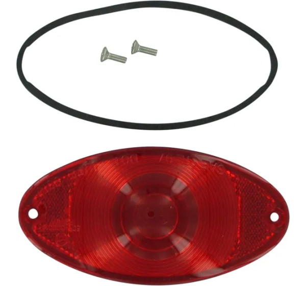 DRAG SPECIALTIES Rück- und Bremslichter - LENS CATEYE RED