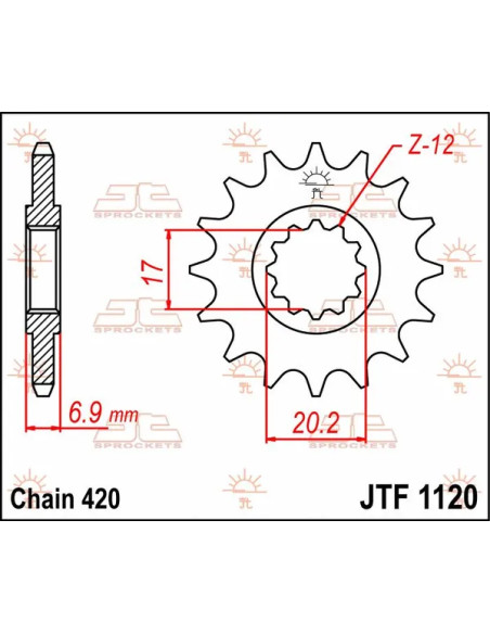 JT SPROCKETS Ritzel & Kettenräder - Detailansicht