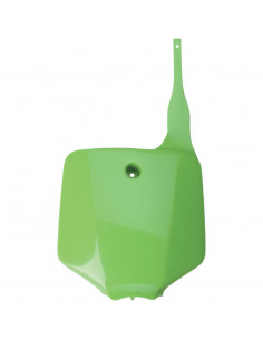 UFO NUMMERNTAFEL VORNE KAWASAKI KX65/KLX110 KX-GRÜN