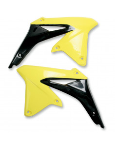 UFO KÜHLERABDECKUNG SUZUKI RMZ450 RM-GELB/SCHWARZ